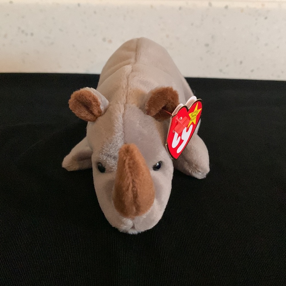 1996 Ty Beanie Babies, “Spike The Rhino”- RETIRED